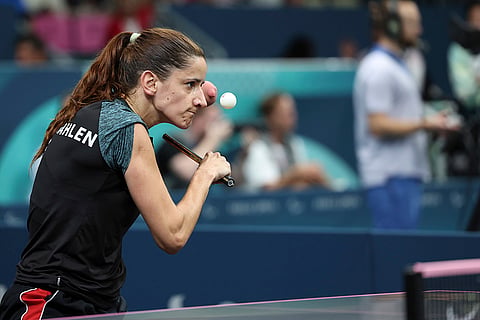 2024 Paris Paralympics: Norway's Aida Dahlen competes Women's WS8 Singles Quarterfinal